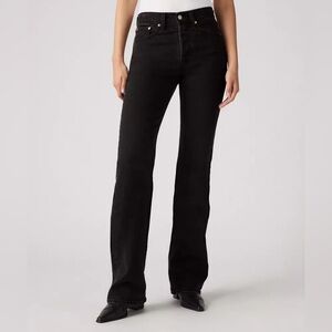 NWT Black Denim Levi wedgie bootcut Jeans